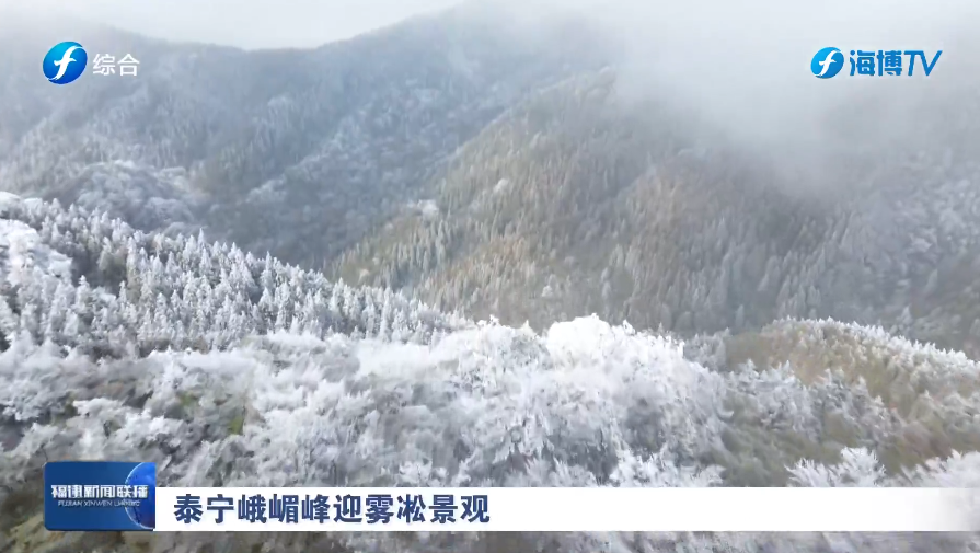 视频 | 泰宁峨嵋峰迎雾凇奇观